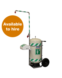 114L mobile self-contained safety shower with eye/face wash