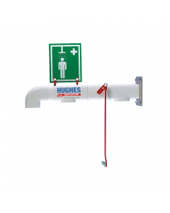 Hughes jacketed and insulated wall mounted safety shower 