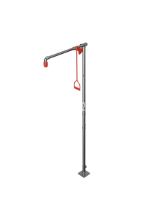 Floor mounted unheated safety shower