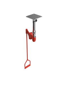 Ceiling mounted unheated safety shower