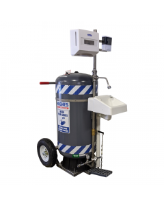 Mobile self-contained hand washing station