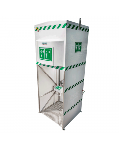 Hughes jacketed and insulated emergency tank shower for all environments 