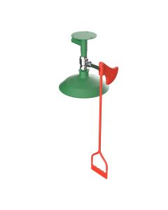 Ceiling mounted laboratory safety shower with activation lever from Hughes