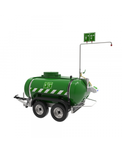 2000L mobile safety shower bowser with ABS closed bowl eye wash from Hughes