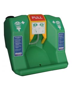 Hughes self-contained gravity fed eye wash station