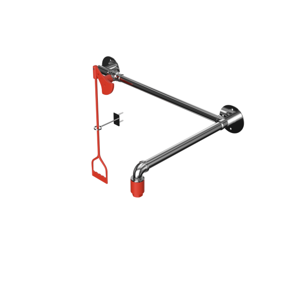Over Door Mounted Indoor Unheated Emergency Safety Shower