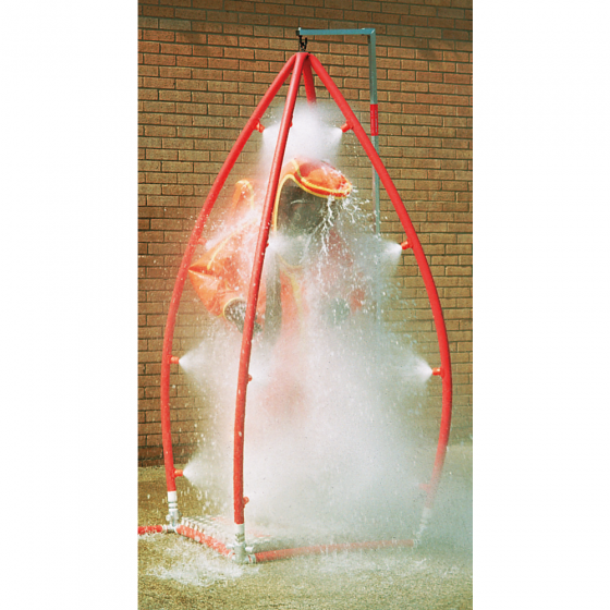 Multi Nozzle Portable Decontamination Shower from Hughes