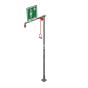 Floor Mounted Indoor Unheated Emergency Safety Shower with Stainless Steel Pipe