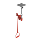 Ceiling Mounted Indoor Unheated Emergency Safety Shower with Stainless Steel Pipe