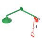 Over door mounted laboratory safety shower