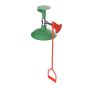 Ceiling mounted laboratory safety shower
