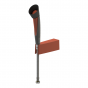 Hughes wall mounted single nozzle eye/face wash 