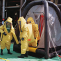 Hughes portable PPE decontamination unit shown in use 