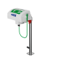 Pedestal Mounted Emergency Eye/Face Wash with Integral Lid and Handheld Diffuser
