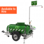 1200L mobile safety shower from Hughes available for hire