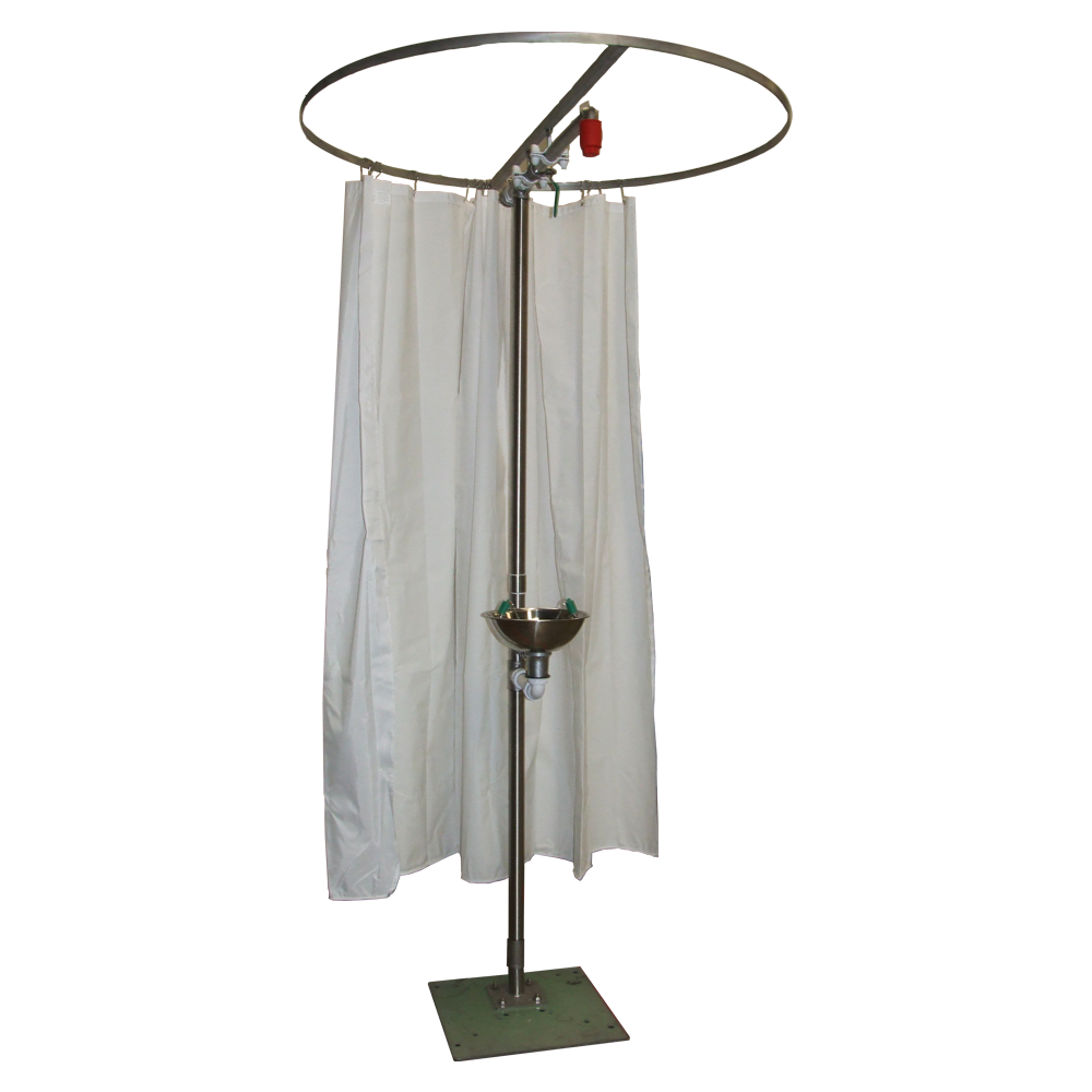 Modesty Curtain For Safety Shower, Emergency Shower Curtain