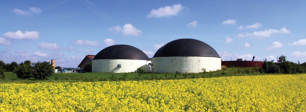 Anaerobic Digestion Plant shown in field