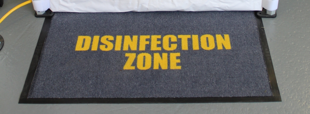 disinfection zone banner